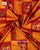 Traditional Hathi Popat Red Orange Rajkot Patola Saree