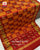 Traditional Hathi Popat Red Orange Rajkot Patola Saree