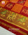 Traditional Hathi Popat Red Orange Rajkot Patola Saree