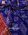 Traditional Red and Blue Laheriya Hathi Popat Semi Double Ikat Rajkot Patola Dupatta