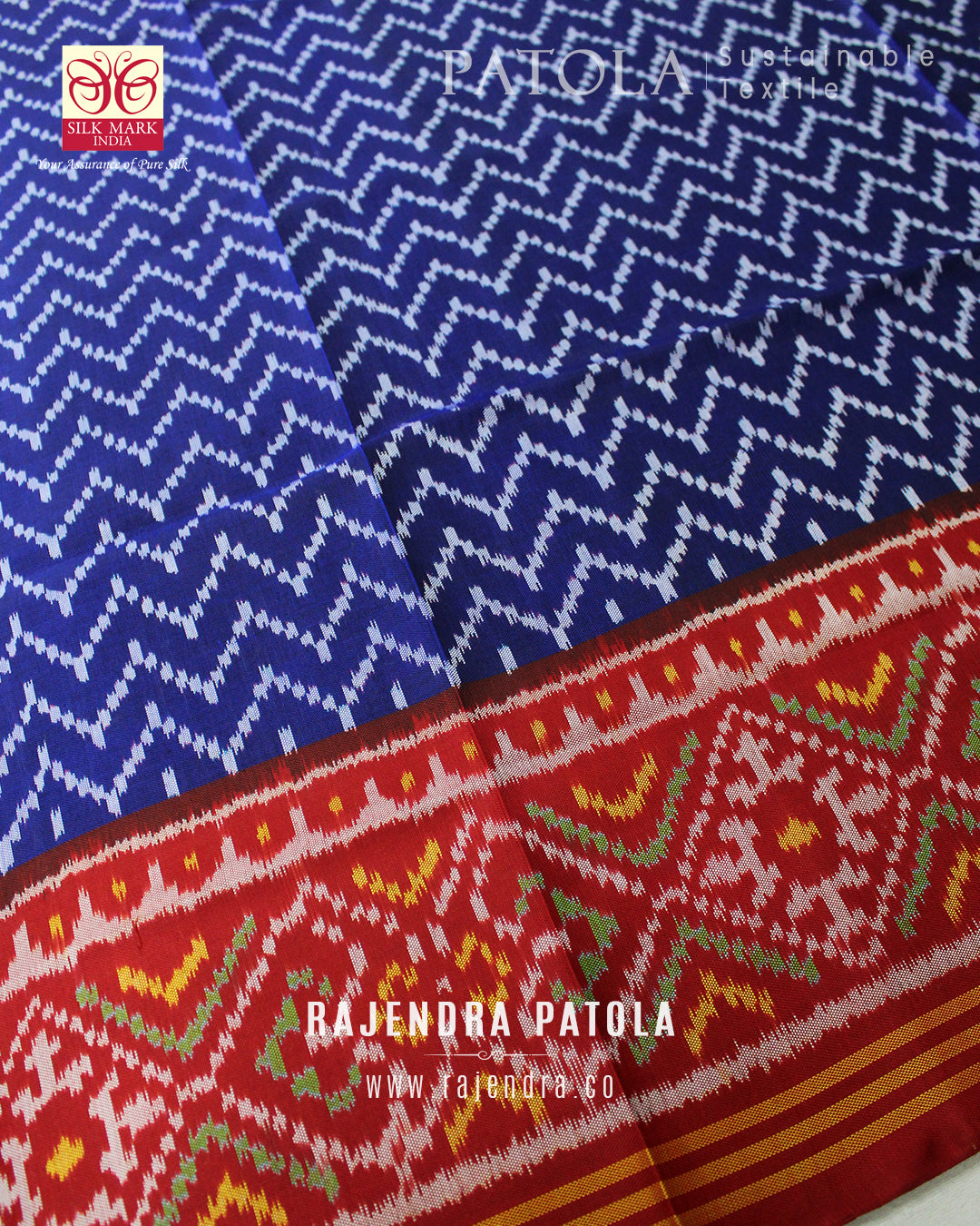 Exclusive Laheriya Bhat Semi Double Weave Rajkot Patola Dupatta