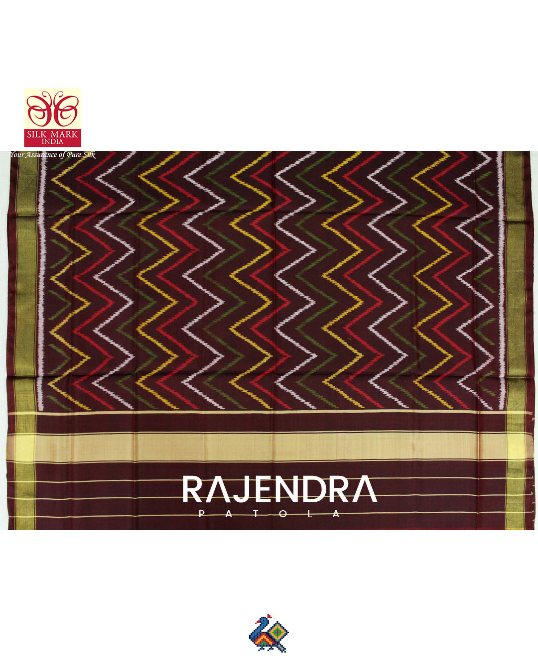 Exclusive Laheriya Maroon Rajkot Patola Dupatta