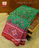Traditional Navratna Bhat Semi Double Ikat Rajkot Patola Saree