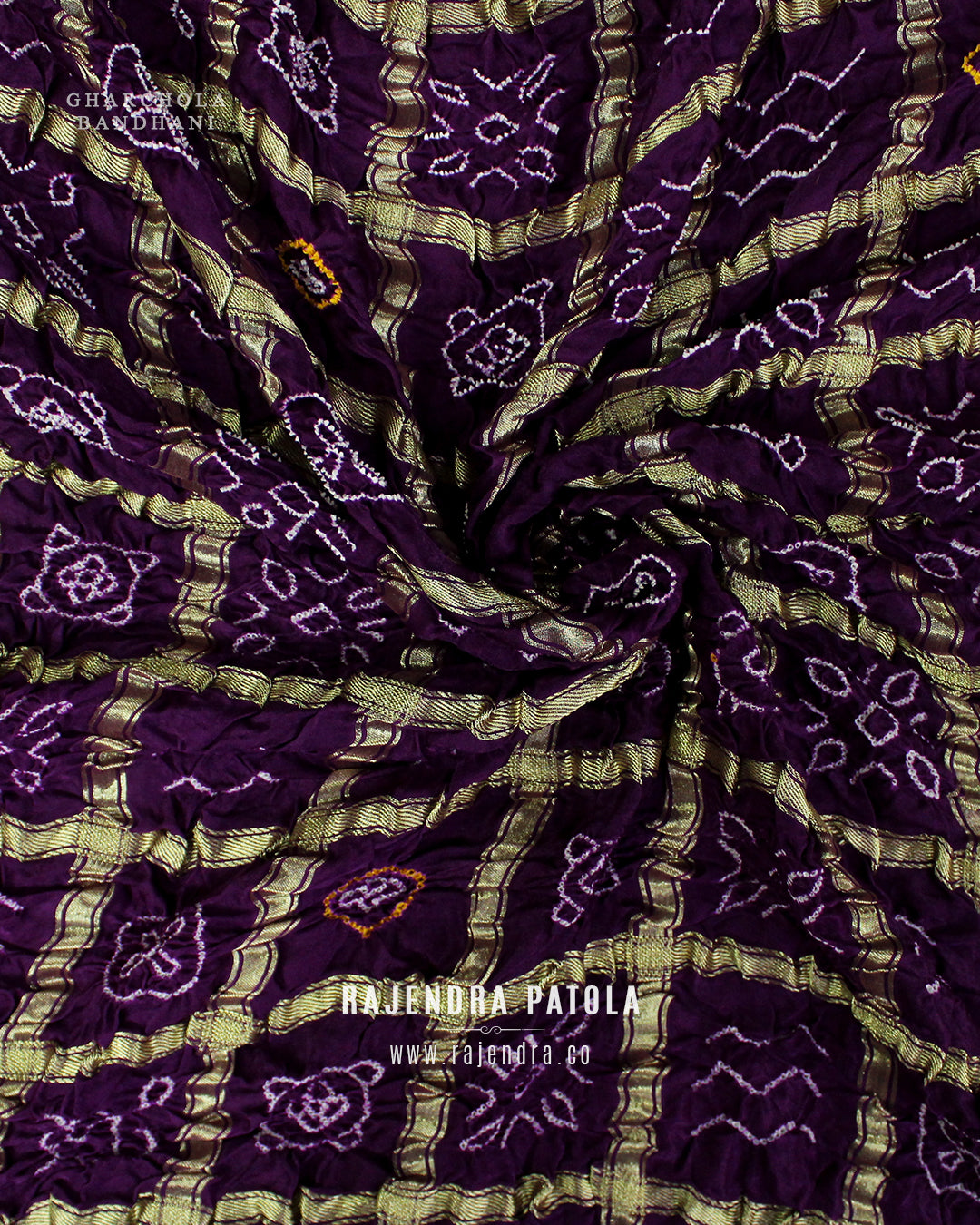 Traditional Gharchola Pure Gaji Silk Bandhani Saree