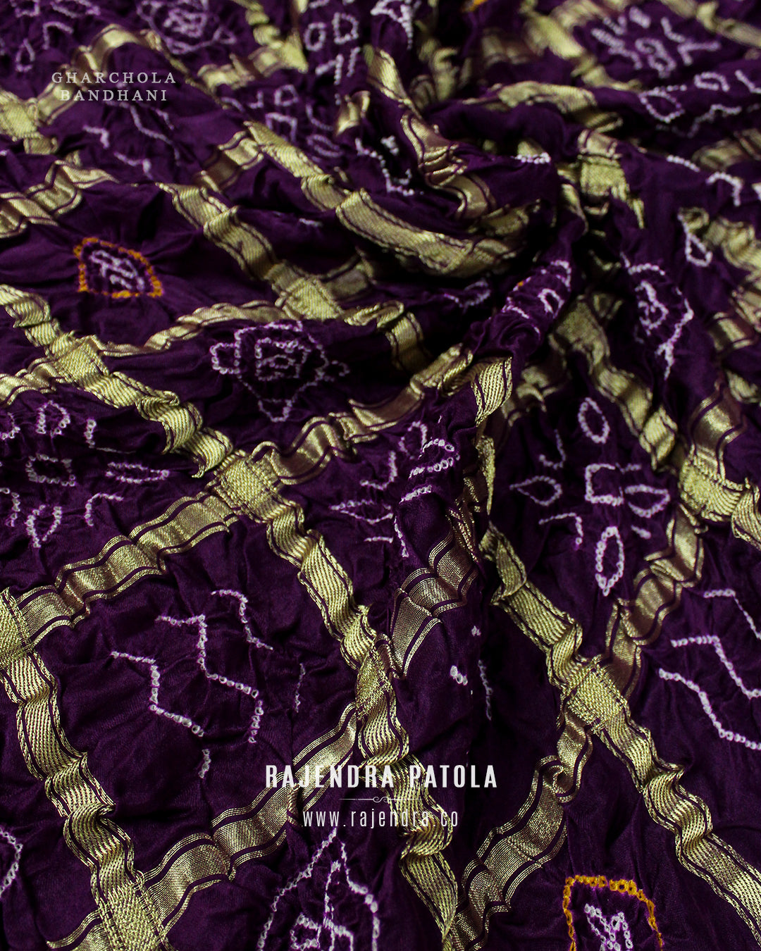 Traditional Gharchola Pure Gaji Silk Bandhani Saree