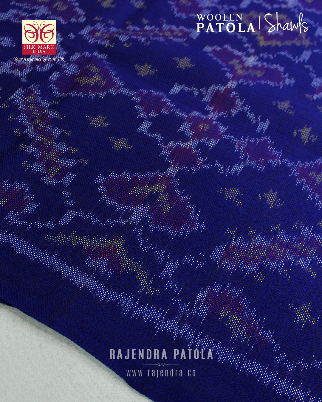 Handwoven Manekchowk Bhat Woolen Patola Shawls
