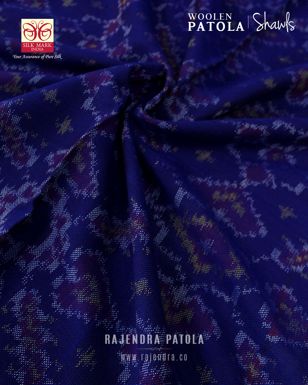 Handwoven Manekchowk Bhat Woolen Patola Shawls