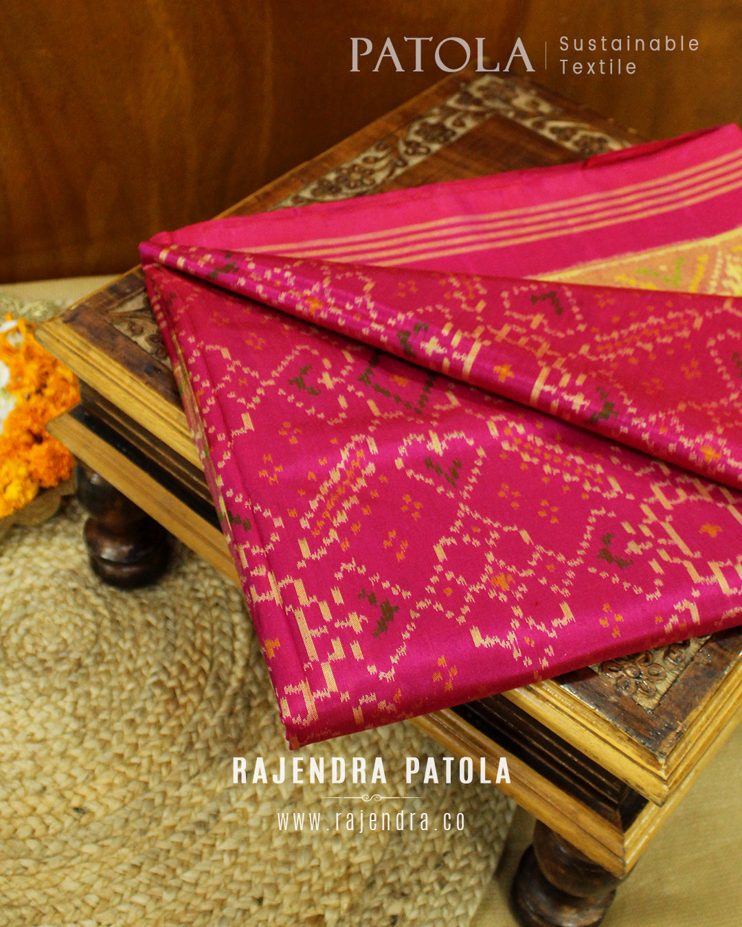 Traditional Manekchowk Bhat Rajkot Patola Saree