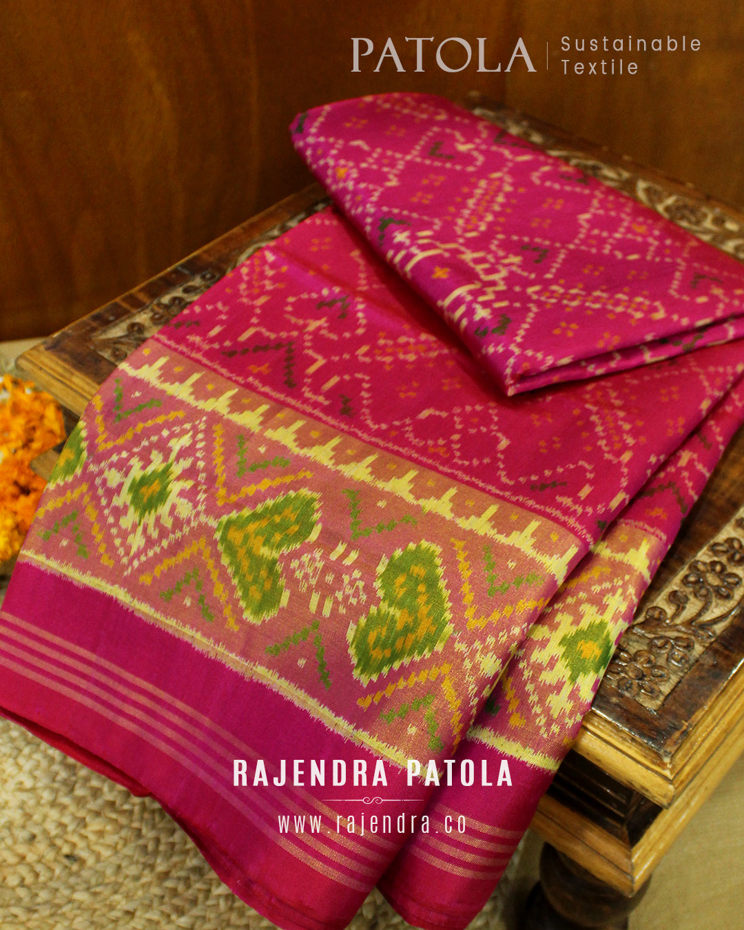 Traditional Manekchowk Bhat Rajkot Patola Saree