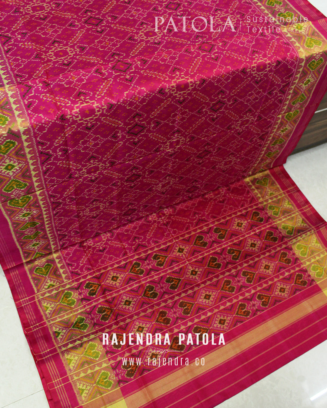 Traditional Manekchowk Bhat Rajkot Patola Saree