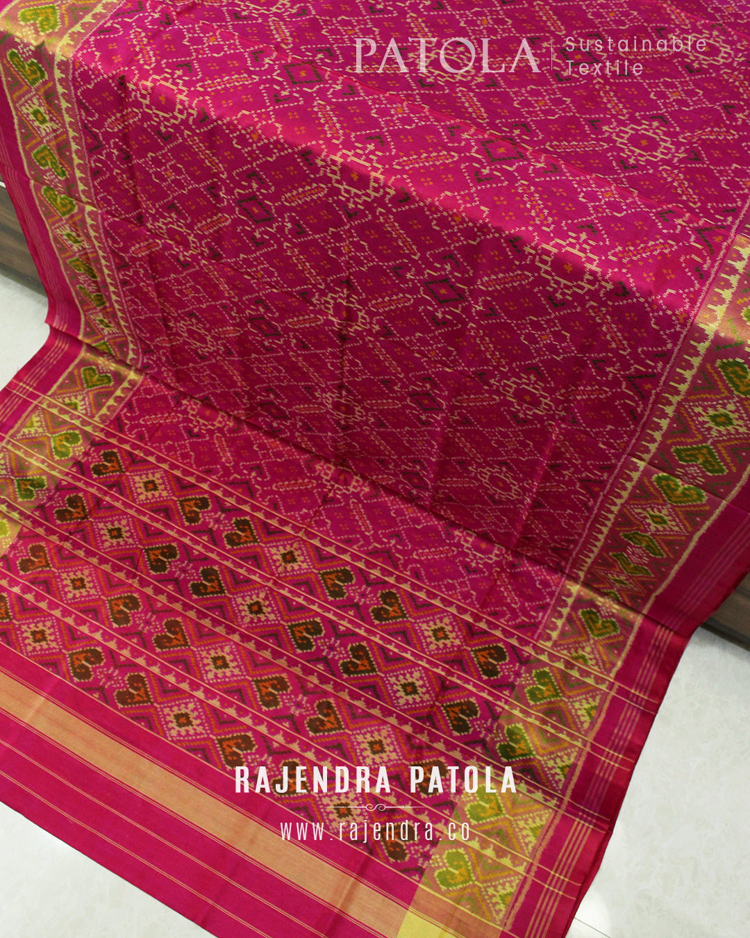 Traditional Manekchowk Bhat Rajkot Patola Saree