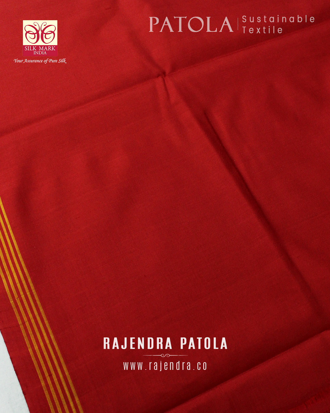 Intricate Handwoven Single Ikat Rajkot Patola Saree
