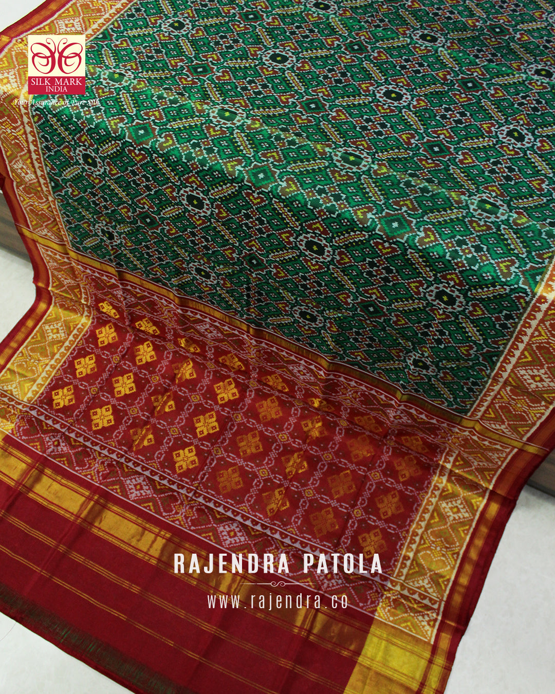 Exclusive Kadva Zari Palav Manekchowk Rajkot Patola Saree