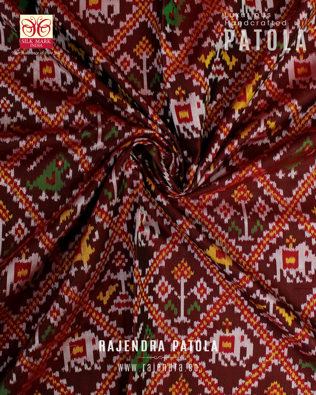 Exclusive Adtala Bhat Semi Double Weave Rajkot Patola Saree