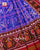 Traditional Nari Kunjar Red and Blue Semi Double Weave Rajkot Patola Saree