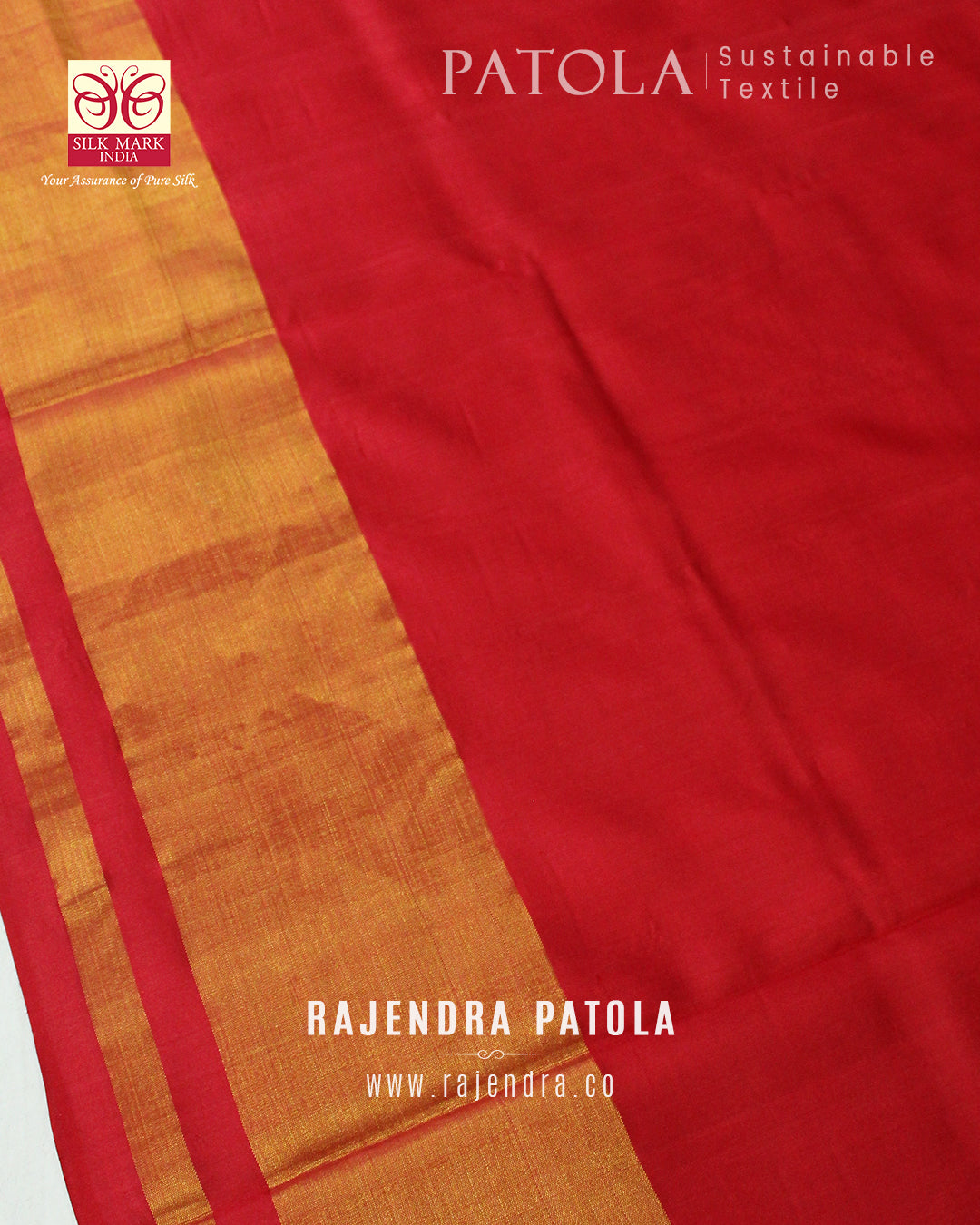 Traditional Navratna Bhat Single Ikat Rajkot Patola Saree