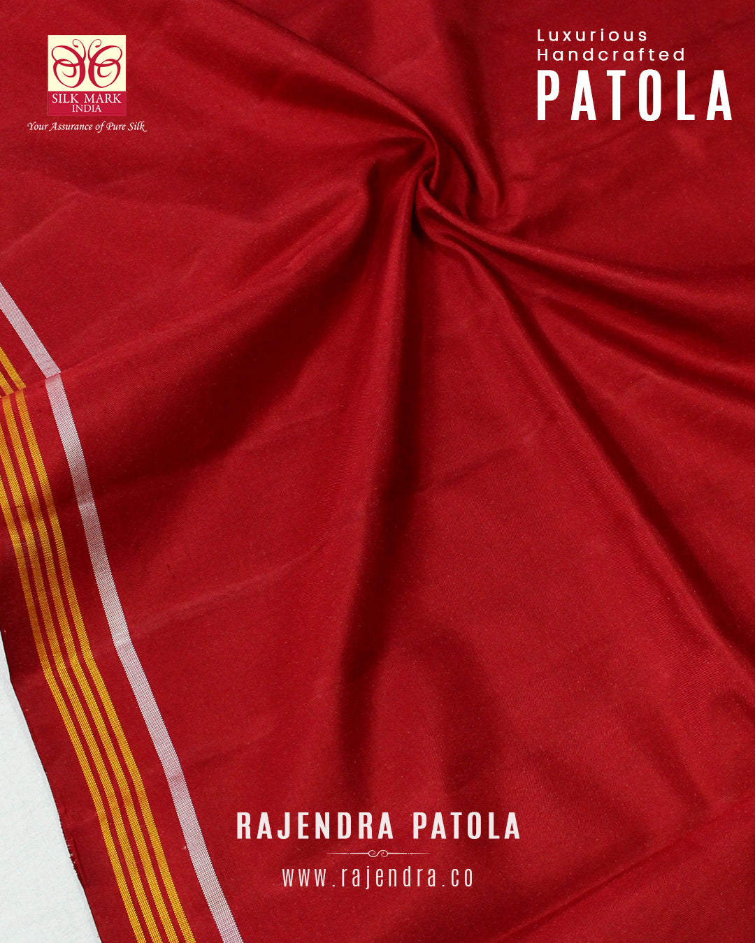 Traditional Navratna Design Semi Double Weave Rajkot Patola Saree