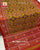 Intricate Handwoven Navratna Bhat Single Ikat Rajkot Patola Saree