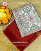 Traditional Navratna Red and White Semi Double Weave Rajkot Patola Dupatta