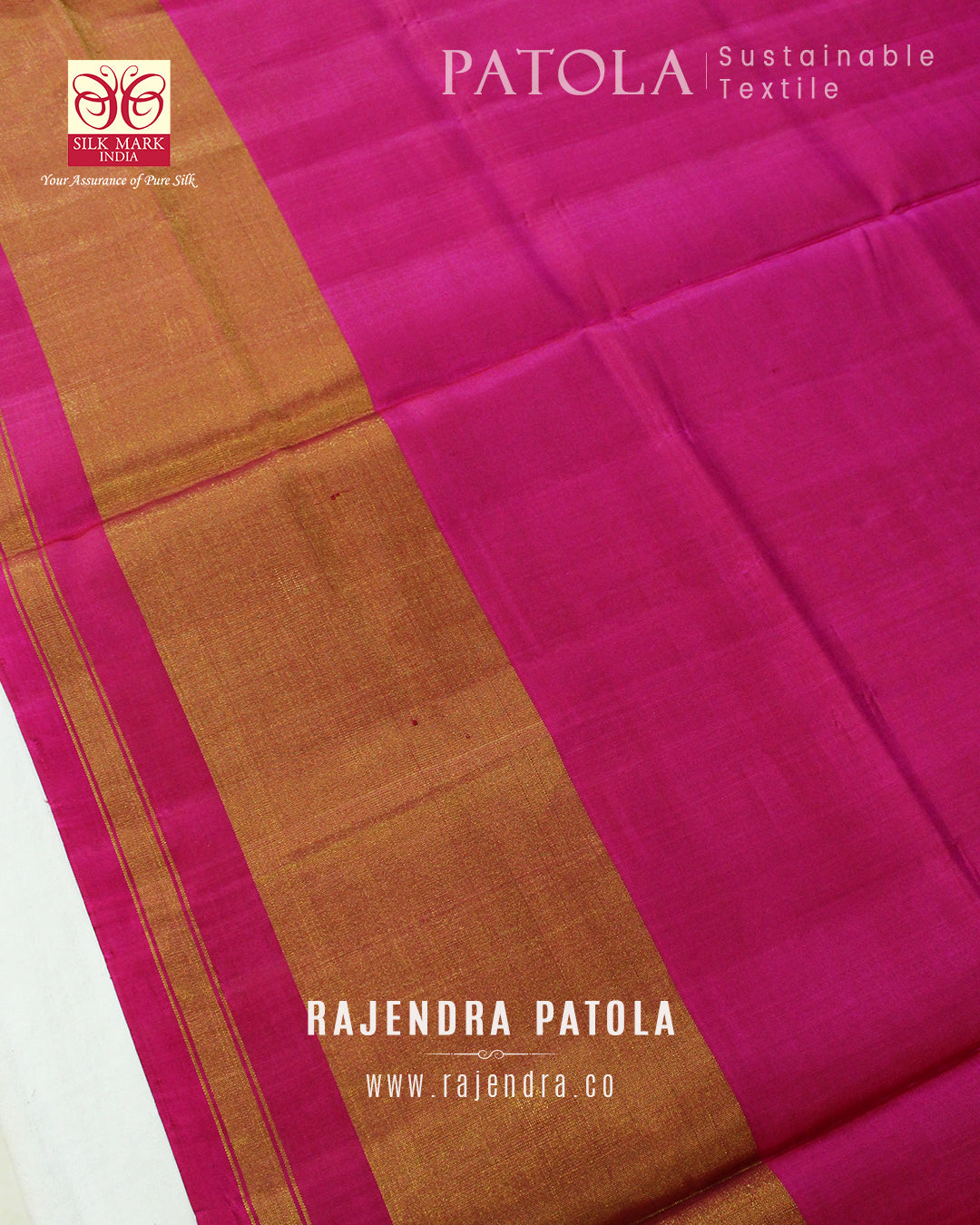 Traditional Navratna Bhat Single Ikat Rajkot Patola Saree