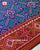 Vohragaji Design Red and Peacock Blue Semi Double Weave Rajkot Patola Dupatta