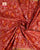 Traditional Navratna Orange Single Ikat Rajkot Patola Saree