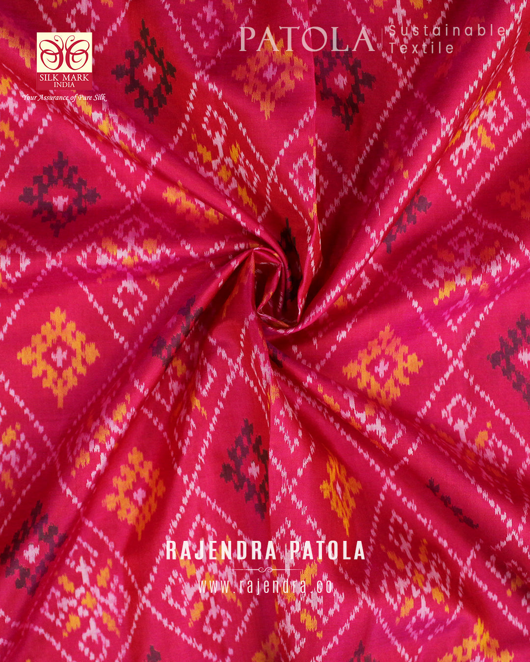 Traditional Chandabhat Single Ikat Rajkot Patola Saree