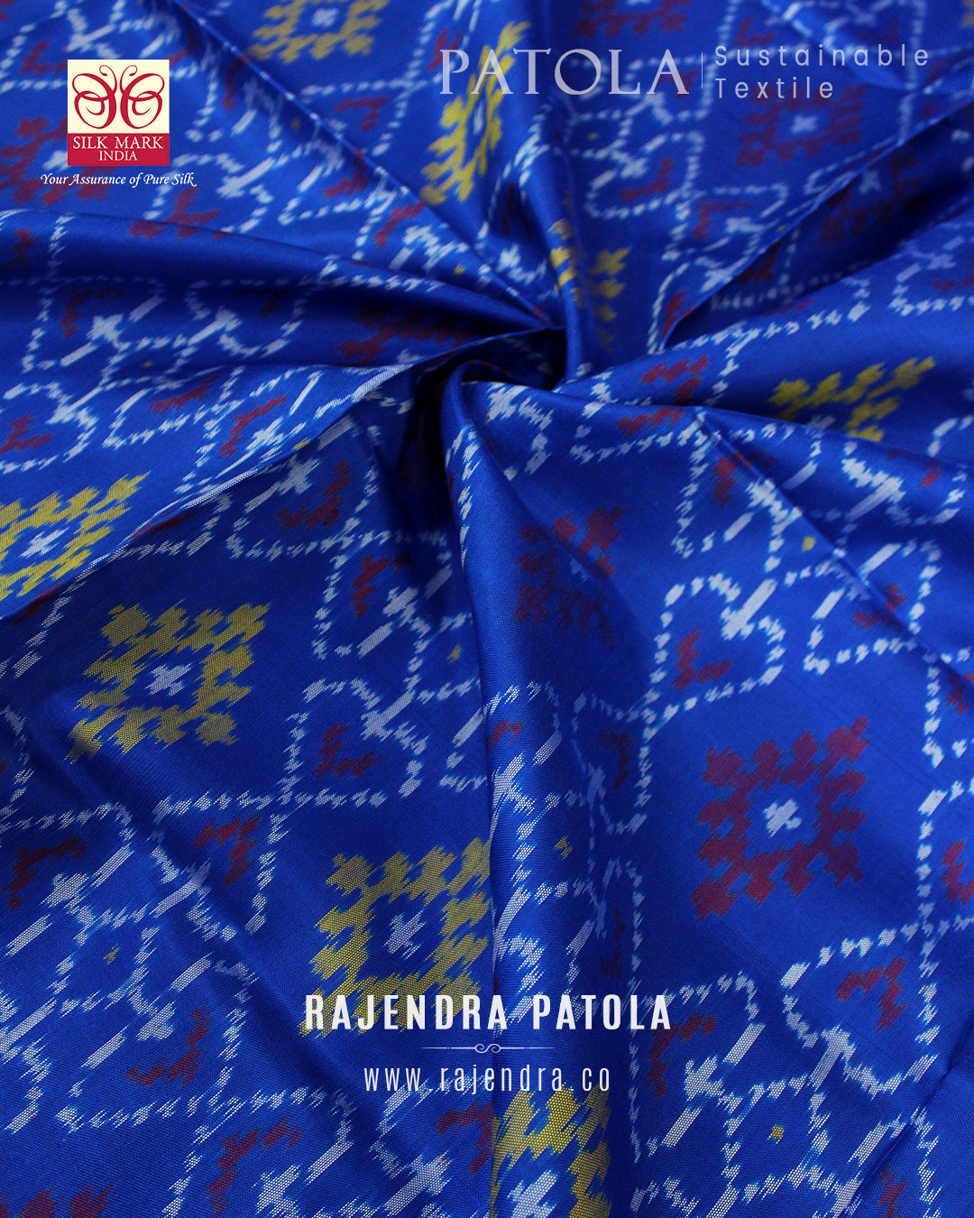 Traditional Panchanda Bhat Single Ikat Rajkot Patola Dupatta