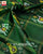 Traditional Rani Gulabi and Green Zari Checks Hathi Popat Rajkot Patola Saree