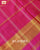 Traditional Rani Gulabi and Green Zari Checks Hathi Popat Rajkot Patola Saree
