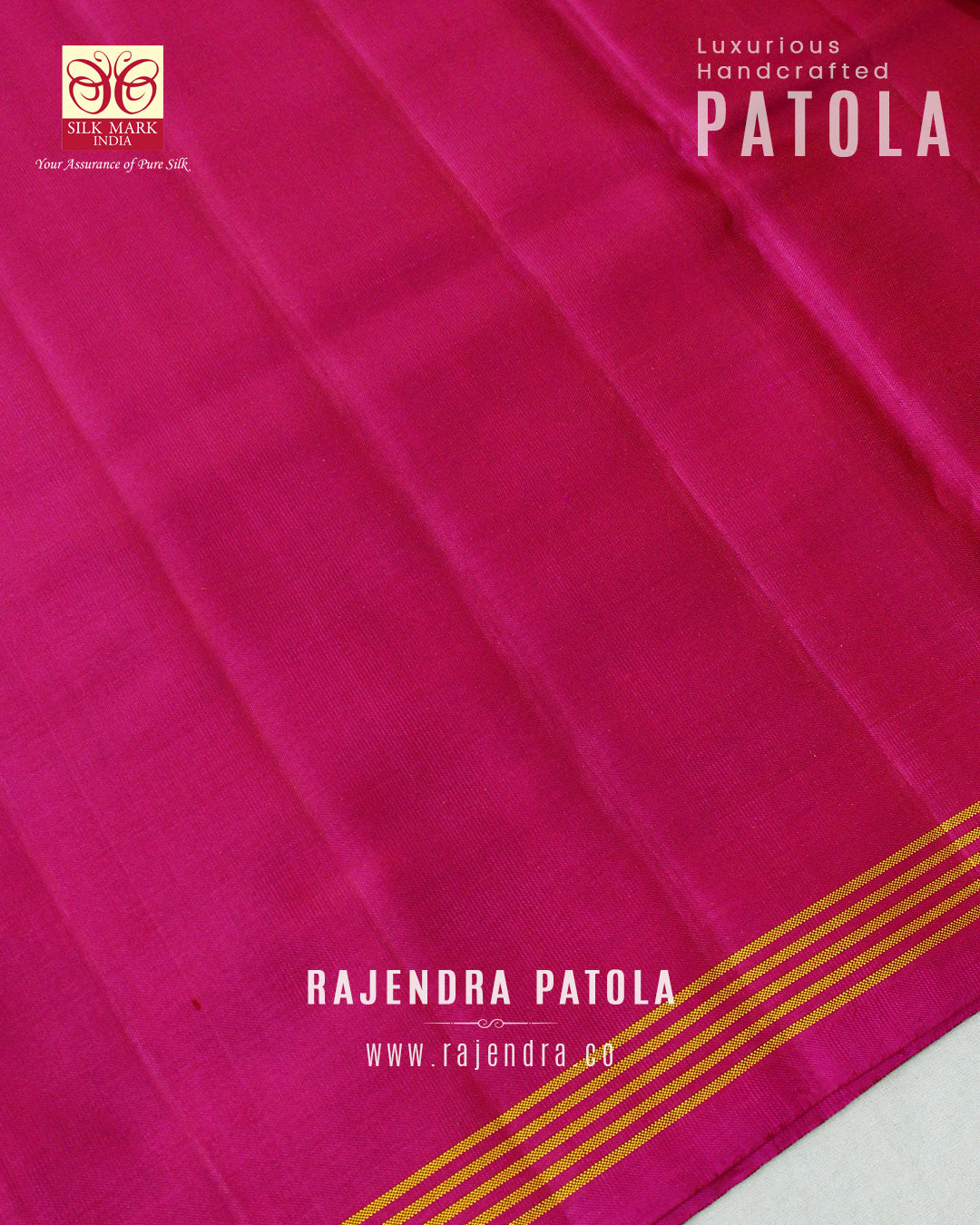 Exclusive Laheriya Skirt Border Designer Semi Double Weave Rajkot Patola