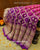 Pure Georgette Handloom Banarasi Bandhani Saree