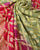 Pure Georgette Handloom Banarasi Bandhani Saree