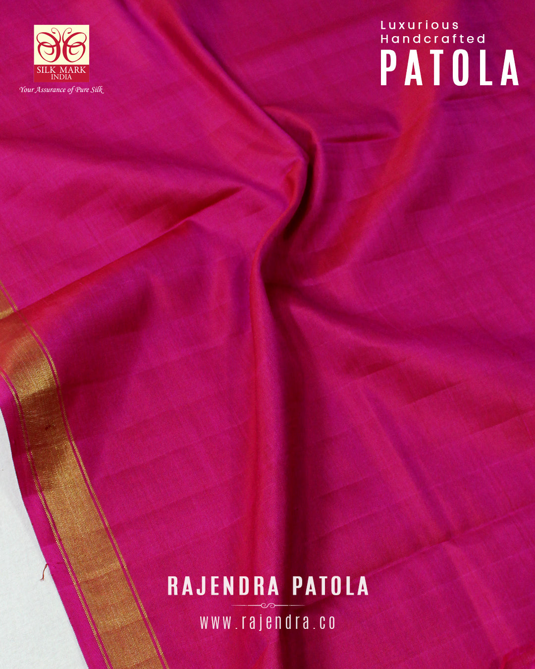 Traditional Navratna Design Semi Double Weave Rajkot Patola Saree