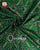 Traditional Vohra Gaji Design Rani Green Semi Double Weave Rajkot Patola Saree