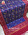 Hathi Popat Rani Pink and Blue Semi Double Weave Rajkot Patola Dupatta
