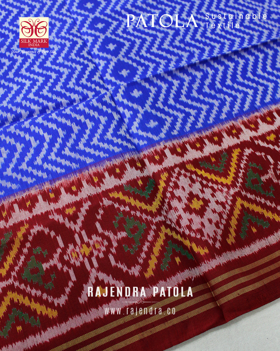 Exclusive Laheriya Bhat Semi Double Weave Rajkot Patola Dupatta
