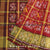 Handwoven Hathi Popat Red Brown Zari Checks Rajkot Patola Saree