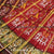 Handwoven Hathi Popat Red Brown Zari Checks Rajkot Patola Saree
