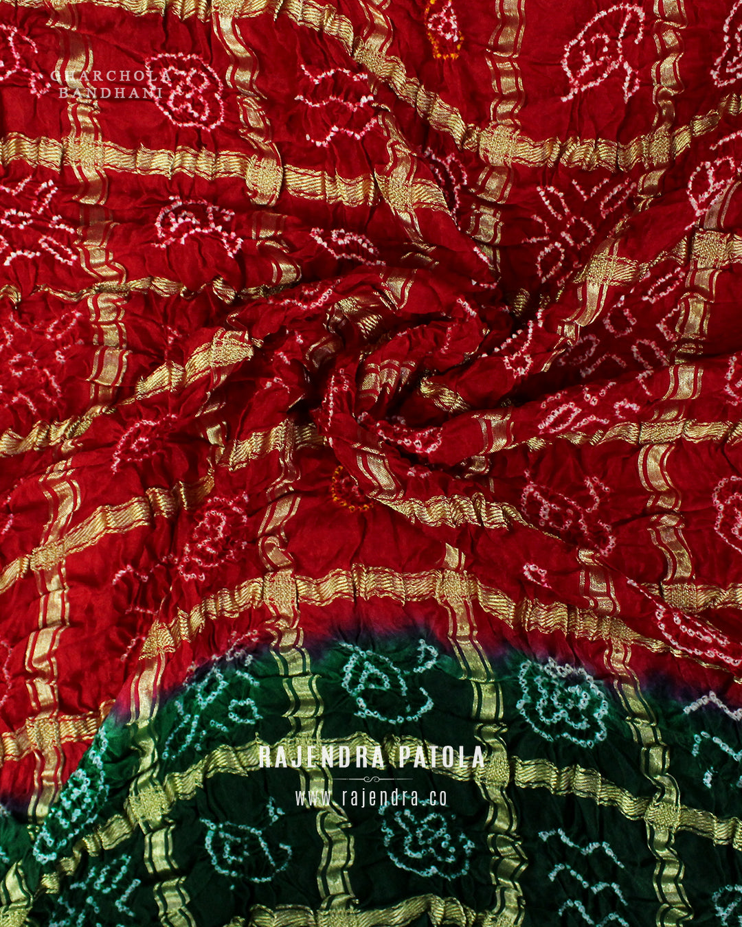 Traditional Gharchola Pure Gaji Silk Bandhani Saree