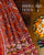 Premium Handwoven Red Orange Manek Chowk Double Ikat Patola Dupatta