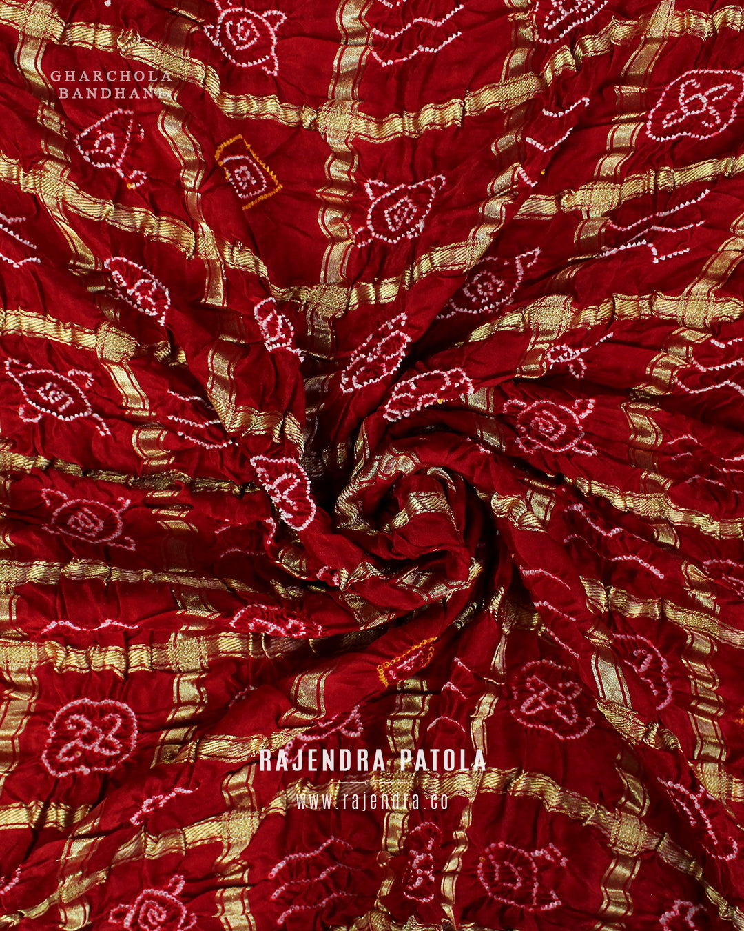 Traditional Gharchola Pure Gaji Silk Bandhani Saree