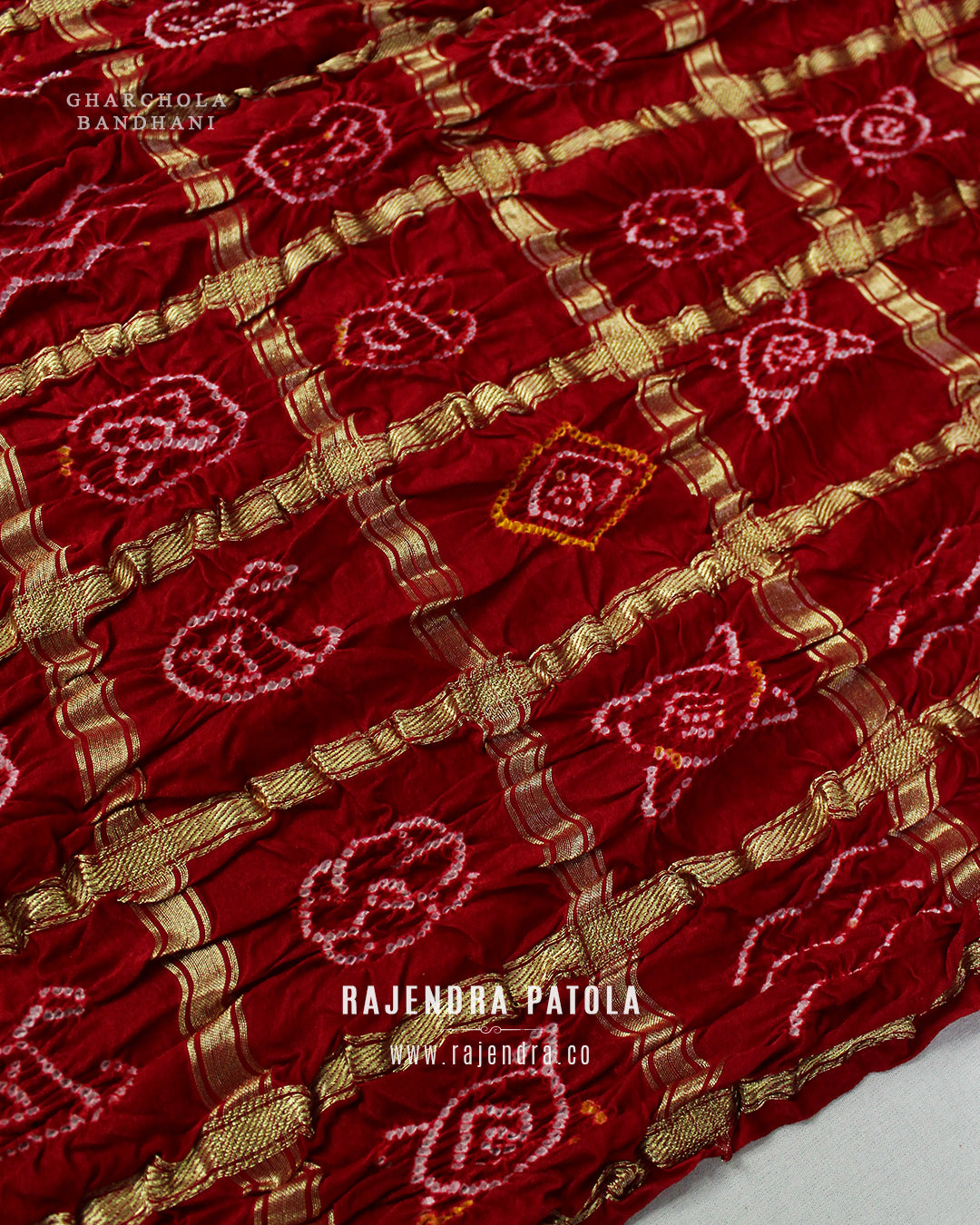 Traditional Gharchola Pure Gaji Silk Bandhani Saree