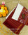 Traditional Red White Gala Border Semi Double Weave Rajkot Patola Dupatta