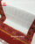 Traditional Red White Gala Border Semi Double Weave Rajkot Patola Dupatta