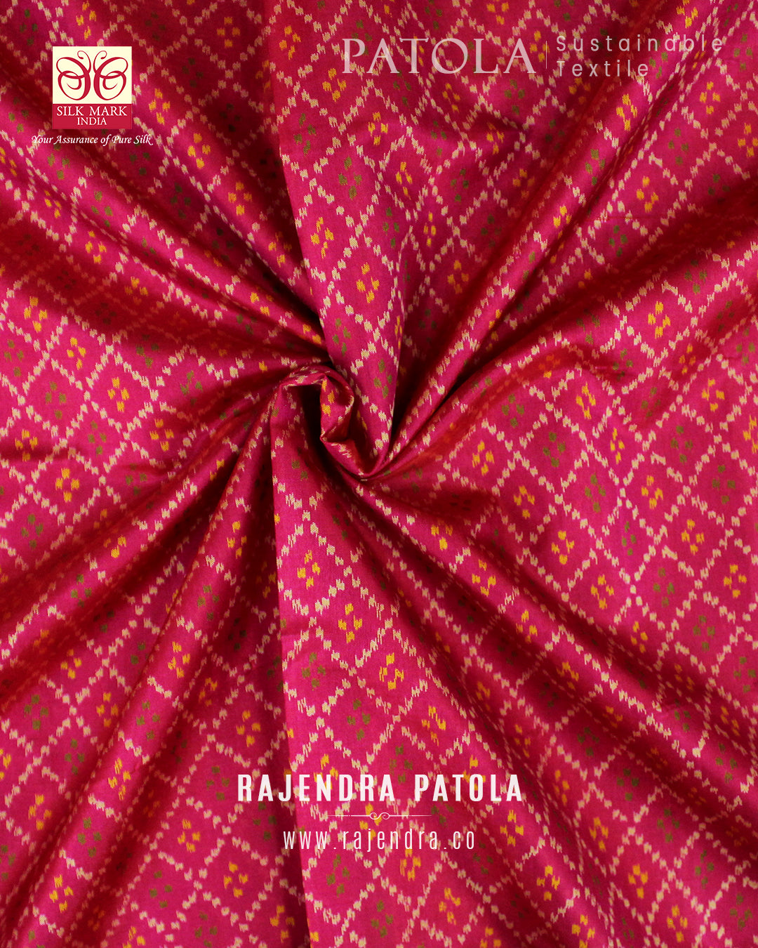 Traditional Sakali Bhat Single Ikat Rajkot Patola Saree