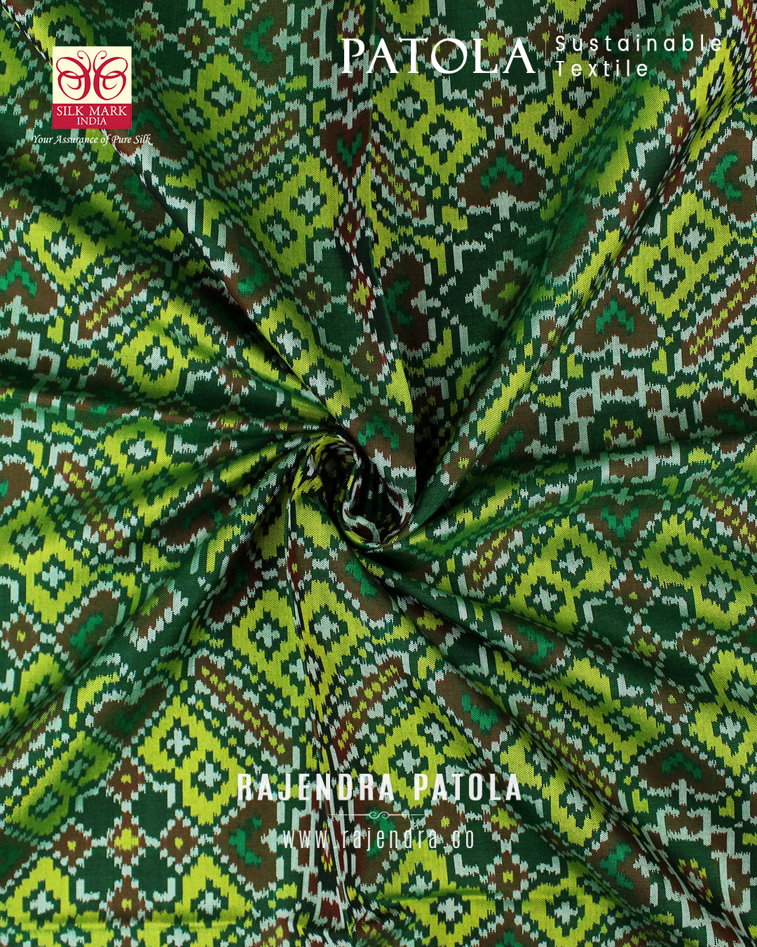 Traditional Manek chowk Semi Double Weave Rajkot Patola Dupatta