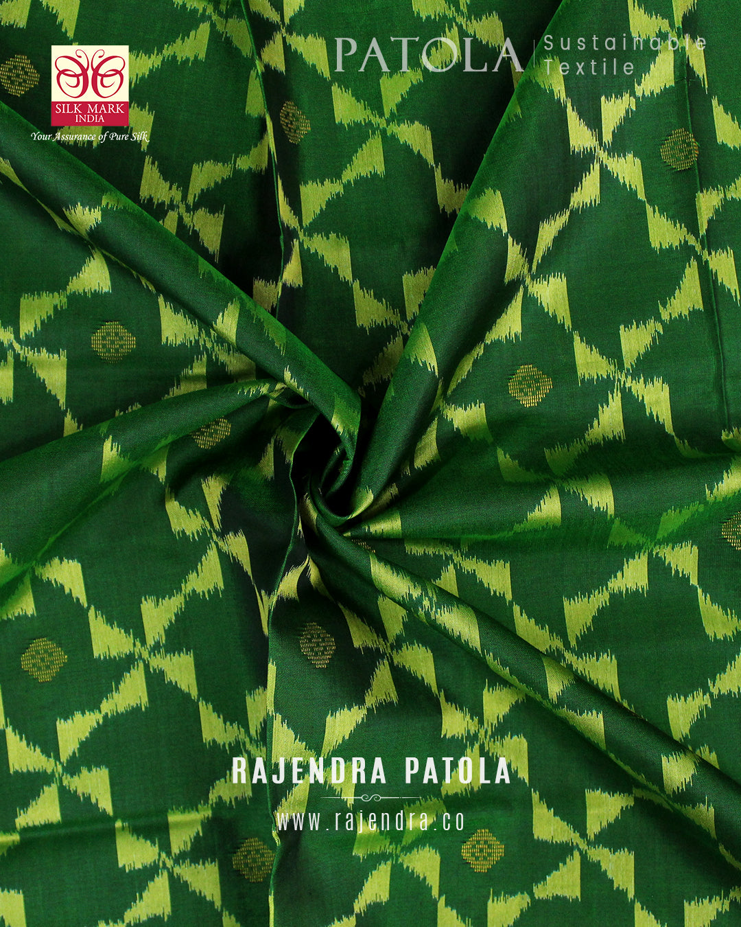 Fancy Zari Banarasi Butta Single Ikat Rajkot Patola Saree