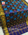 Exclusive Peacock Blue Zari Checks Rajkot Patola Saree