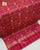 Traditional Zari Checks Bandhani Bhat Rani Pink Single Ikat Rajkot Patola Dupatta